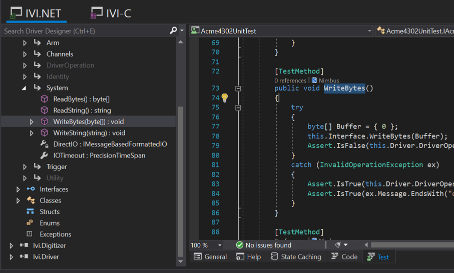 Editor for Unit Test