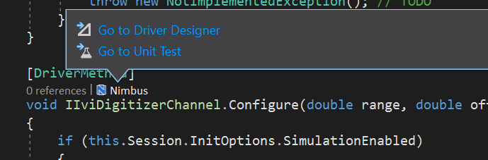 Nimbus CodeLens Navigation Commands
